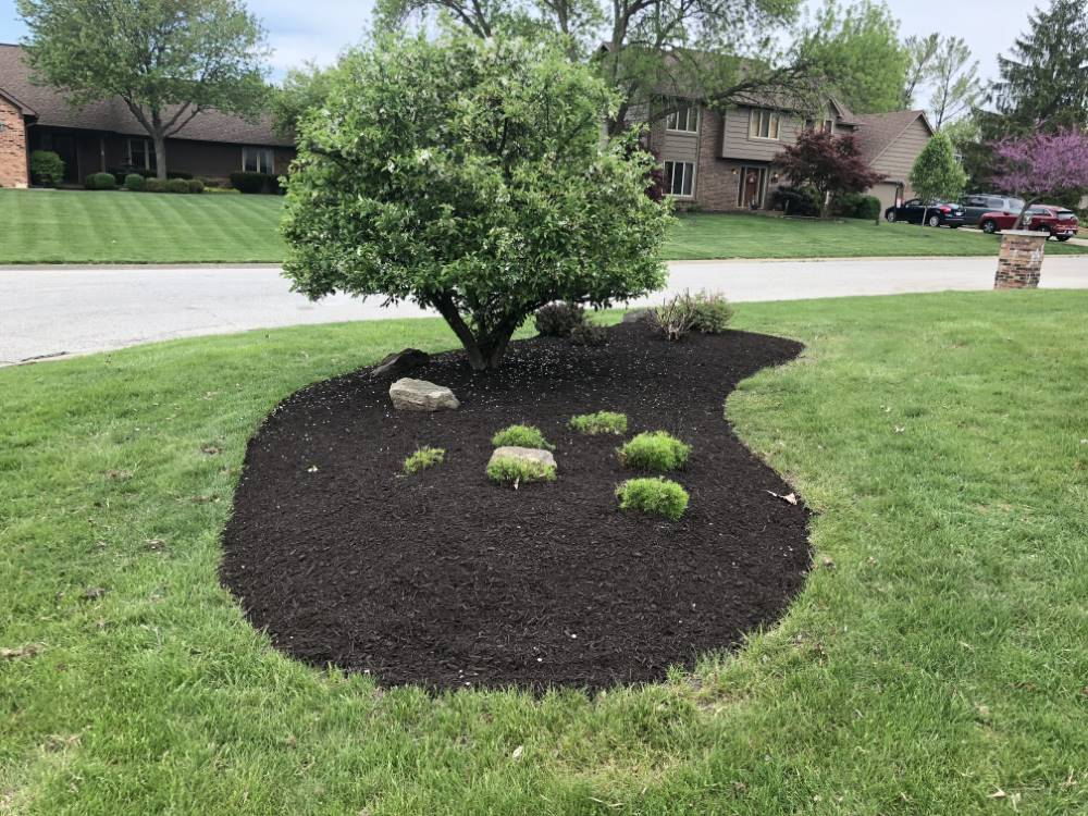 Mulching and landscape bed maintenance